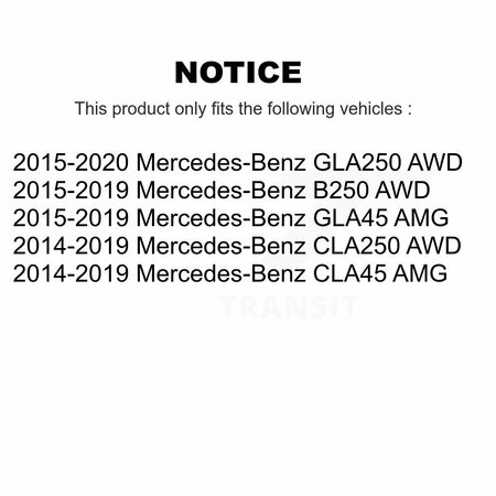 Kugel Rear Wheel Bearing Hub Assembly Pair For Mercedes-Benz CLA250 GLA250 CLA45 AMG GLA45 B250 K70-101880